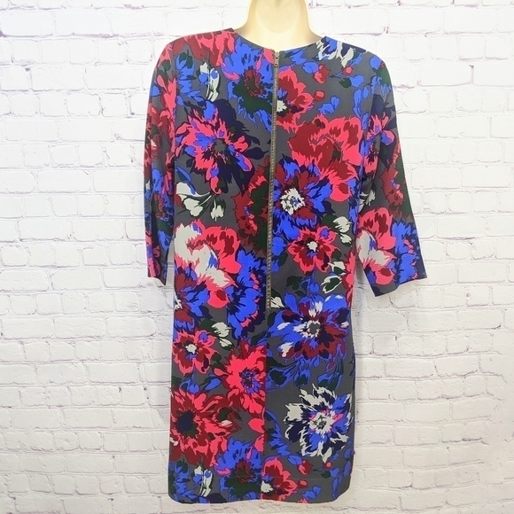Fossil Floral Silk Shift Dress - Picture 4 of 6
